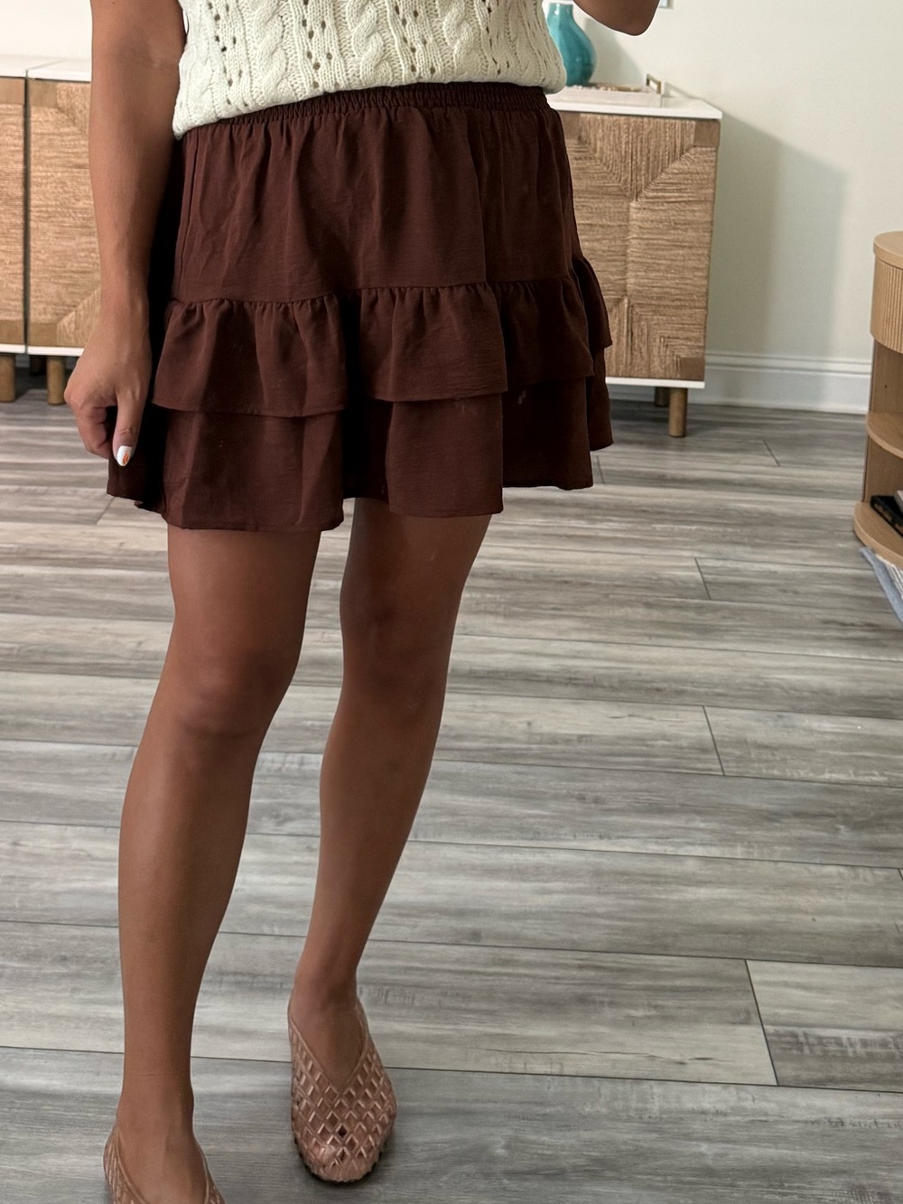 Ruffle Mini Skirt
